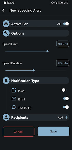 Screenshot of Mopar EVTS