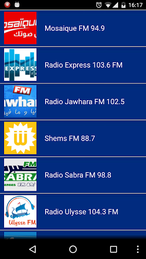 Android application Radio Tunisia screenshort