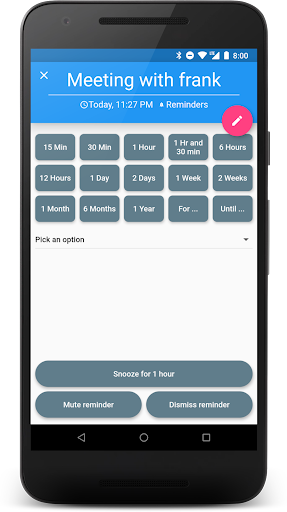 Snooze It! (beta) Screen 2