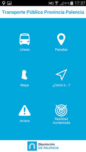 Android application Transporte Prov. Palencia screenshort