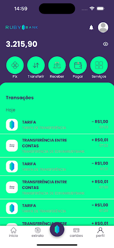Rubybank: Conta Digital Screen 2