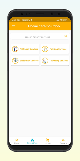 Home care Solution Screen 3