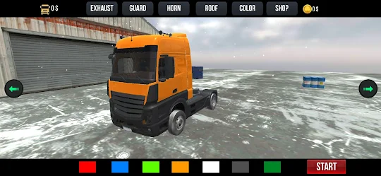 Simulation de camion remorque
