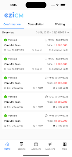 TravelLink Hotel Partner Screen 2