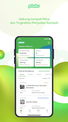 Android application Pituku Seller screenshort