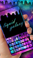 screenshot of Liquid Galaxy Droplets Keyboard Theme