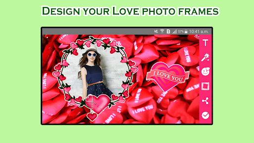 Android application Lovely Photo Frames screenshort