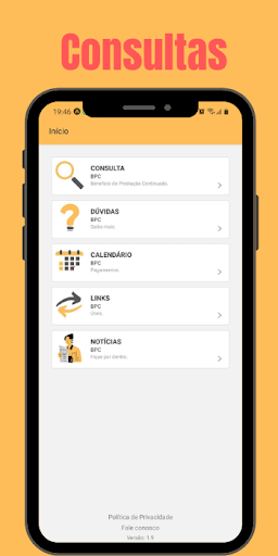 Android application Guia de Assistência Contínua screenshort