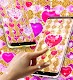 screenshot of Golden diamond heart wallpaper