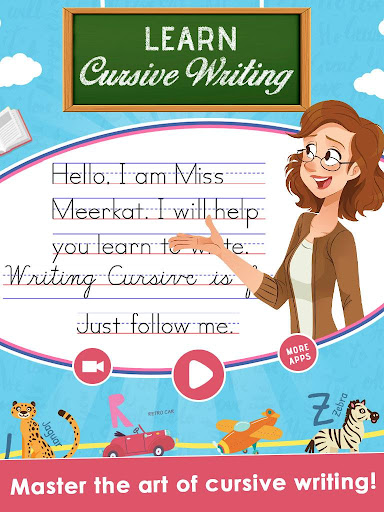 Kids Learn Cursive Writing - Cursive For Toddlers screenshots apkspray 13