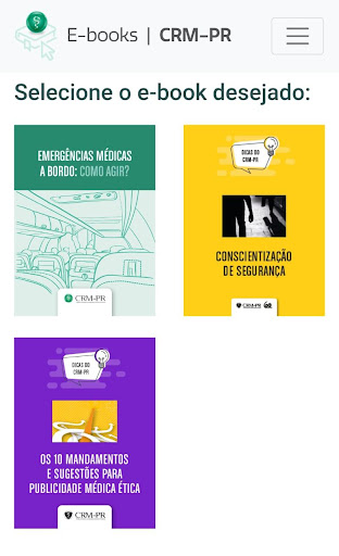 Android application E-books CRM-PR screenshort