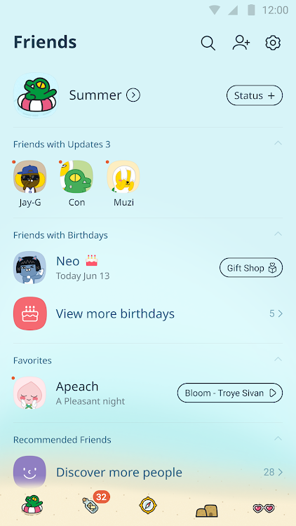 SUMMER STORY - KAKAOTALK THEME - 10.3.5 - (Android)