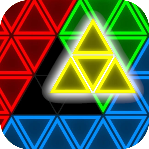 Glow Block Triangle Puzzle  Icon