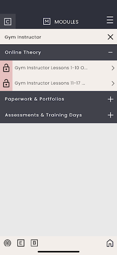 TRAINFITNESS Student Desktop Screen 3