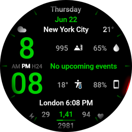 WR 001 Digital Watch Face Logo