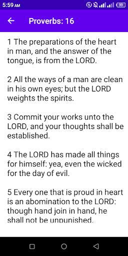 Android application Holy Bible screenshort