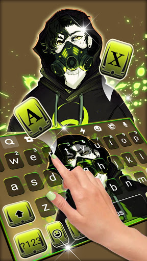 Cool Boy Mask Keyboard Backgro Screen 2