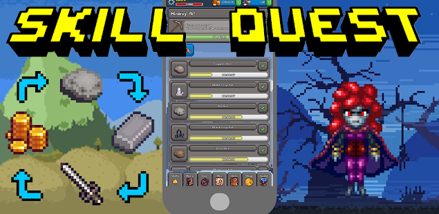 Skill Quest: Idle Skilling RPG screenshots apk mod 1