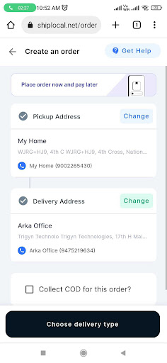 ShipLocal Screen 2