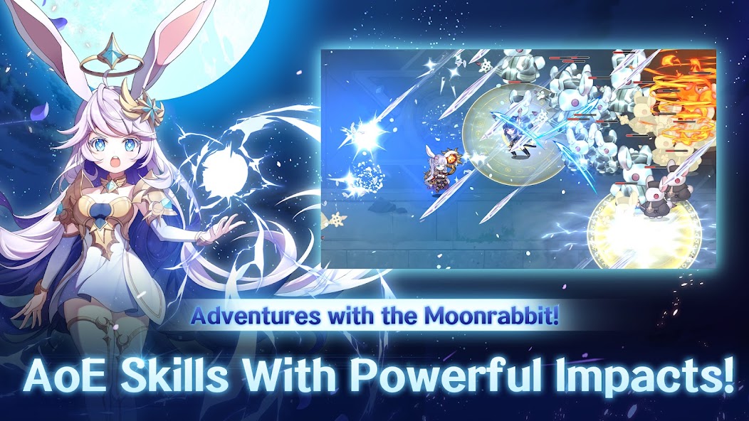 Idle Moon Rabbit: AFK RPG 1.94.0 APK + Мод (Unlimited money) за Android