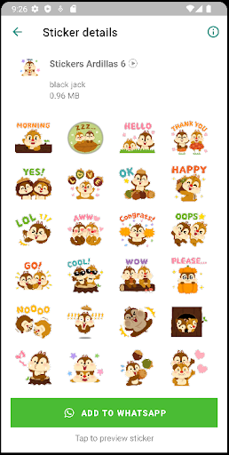 Stickers de Ardillas