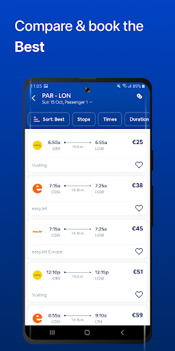 Cheap Flights Ticket Booking Screen 3