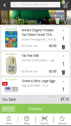 Screenshot of Met Fresh Supermarket