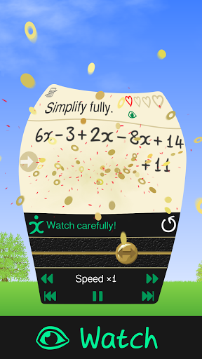 Android application Algebra Tutor screenshort
