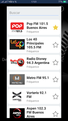 Android application Radios Argentina screenshort