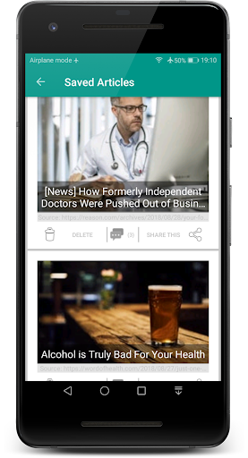 Health News and Tips Screen 3