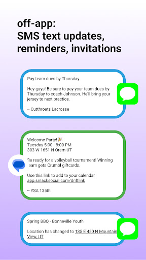 SMACK app: Group Communication Screen 3