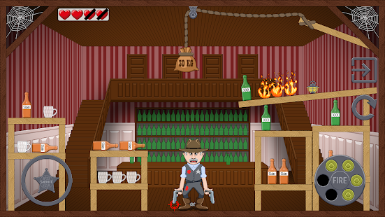 Angry Sheriff — fyzická hádanka Screenshot