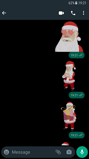 Santa Stickers WAStickerApps Screen 2