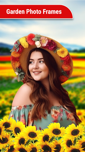 Android application Garden Photo Frame Editor screenshort