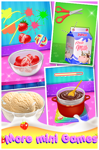 Android application MilkShake Madness - Girls Game screenshort