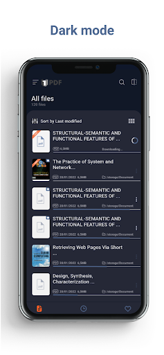 Document reader app: 1PDF Screen 2