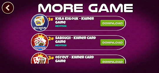 Sabsuch Card - Khmer Game