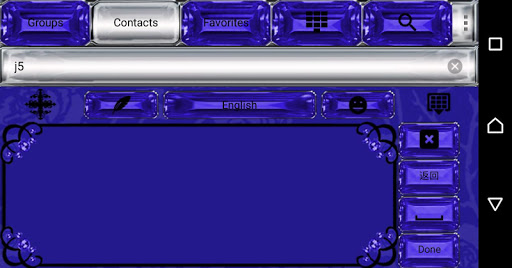 Blue Gothic Cross Keyboard the