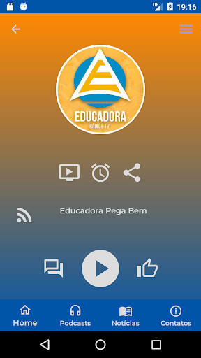 Android application Rádio e TV Educadora screenshort
