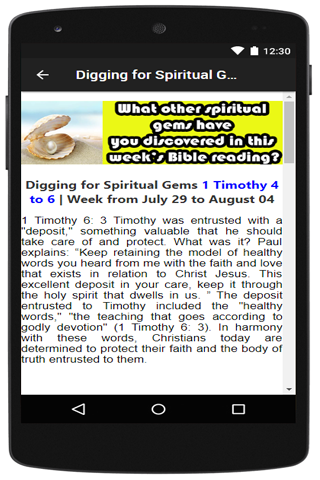 Digging for Spiritual Gems