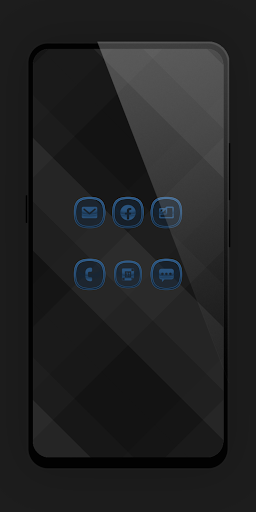 Matte Glass Blue Icon Pack Screen 3