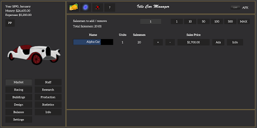 Android application Idle Car Manager screenshort