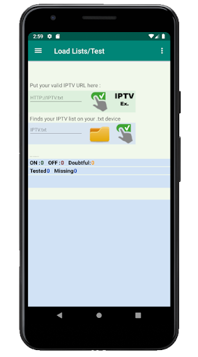 IPTV Test Lists