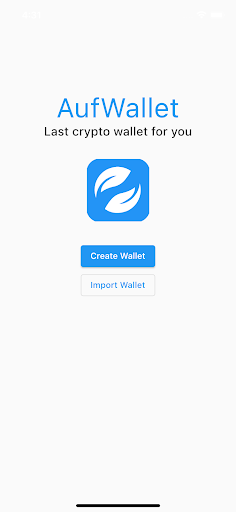 Android application AufWallet: Web3 Wallet screenshort