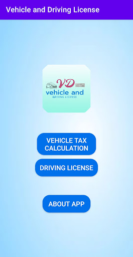 Android application Vehicle and Driving License screenshort