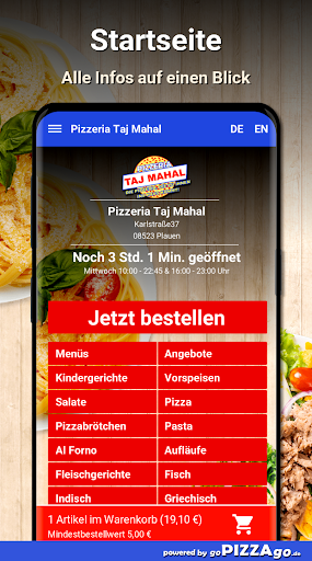 Pizzeria Taj Mahal Plauen Screen 2