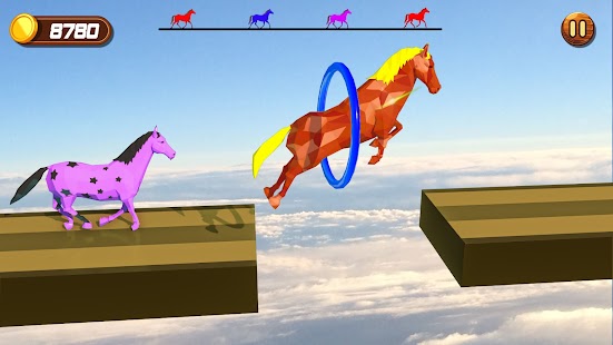 Pferd Laufen & Rennen Spiel 3D Screenshot