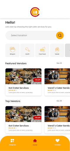 Caters Screen 2
