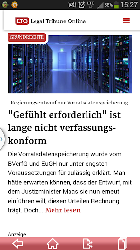 Android application LTO.de - Legal Tribune Online screenshort