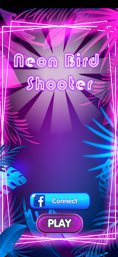 Android application Neon Bird Shooter screenshort